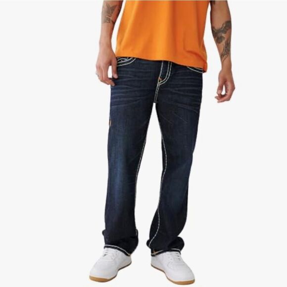 True Religion Men's Billy Double Raised Super T Flap Boot Cut Jean Size 29 New - Picture 5 of 6